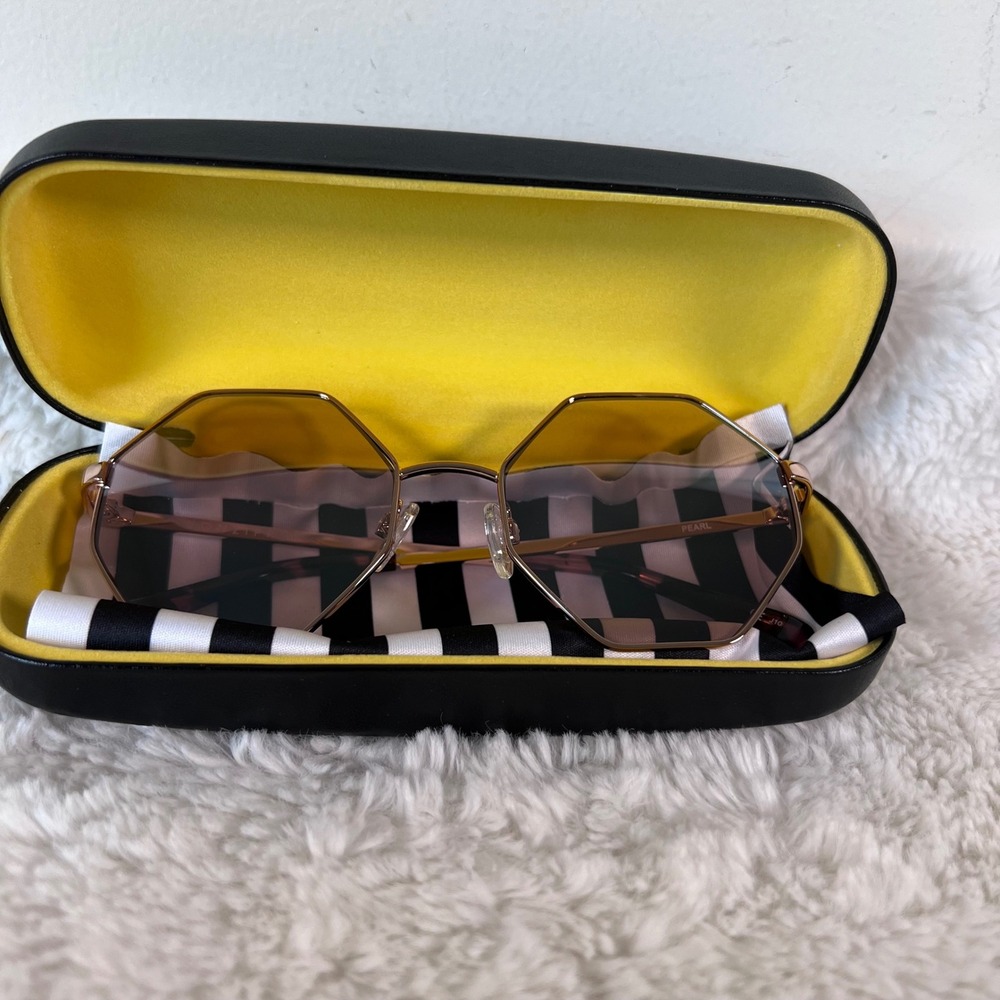 VonZipper Pearl Octagon Sunglasses‎ Rose Gold Pink Lens Geometric Retro Shades